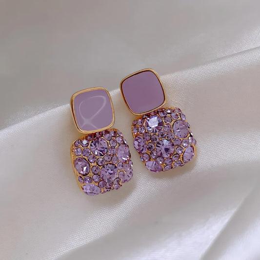 Enamel Drop Stud Earrings JL0005